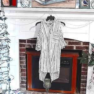 Striped shirt dress sz6  by unique spectrum like new